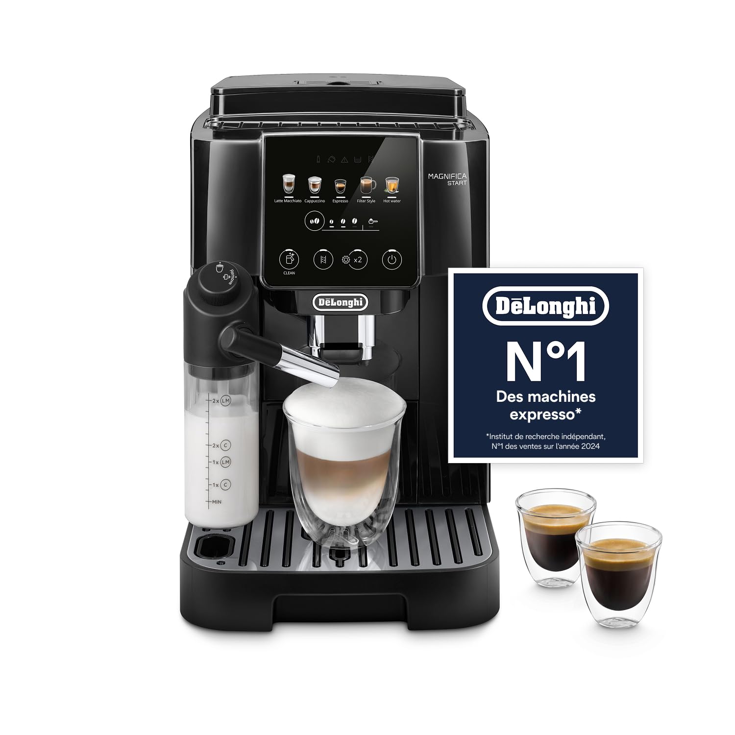 De'Longhi Magnifica Start, machine à café automatique, mousseur LatteCrema, 4 boissons