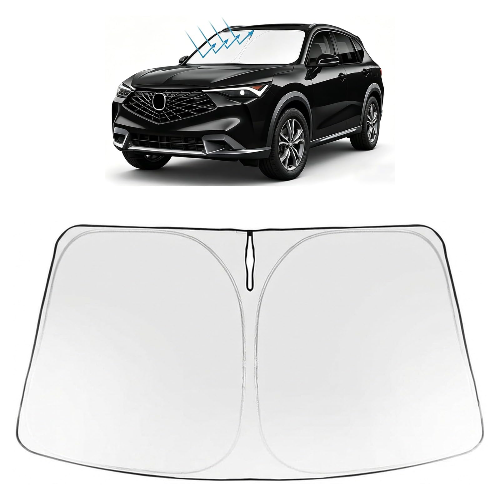 Proadsy Custom Fit 2025-2026 Acura ADX Windshield Sun Shade, Blocks Heat