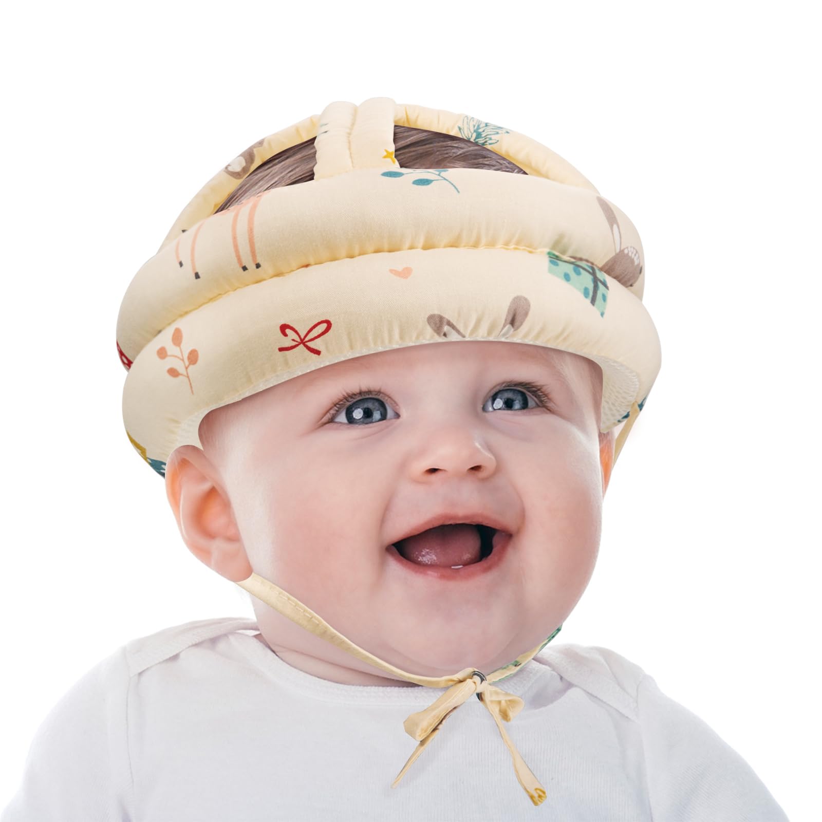 Dioxide Casque De Sécurité Bébé Réglable - Protection Anti-Chute Pour Apprendre à Ramper Et Marcher (Vert)
