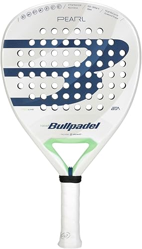 BULLPADEL Pala de pádel Pearl Mujer 2025 Bea González Pala Padel Profesional en Forma Diamante Tecnología Trinámica y Canal Air React Fibrix