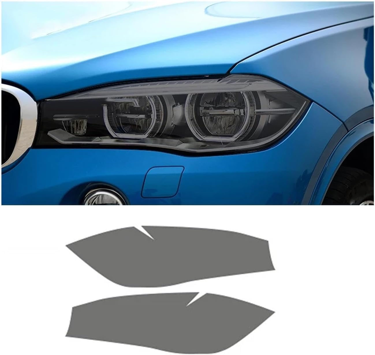 SamLng Car Front Light Film for X5M F85 2015-2018 Headlight Protection Sticker Car Front Headlamp Protection Film car Lights Film Headlight Anti-Scratch Non-Yellowing Protective Film