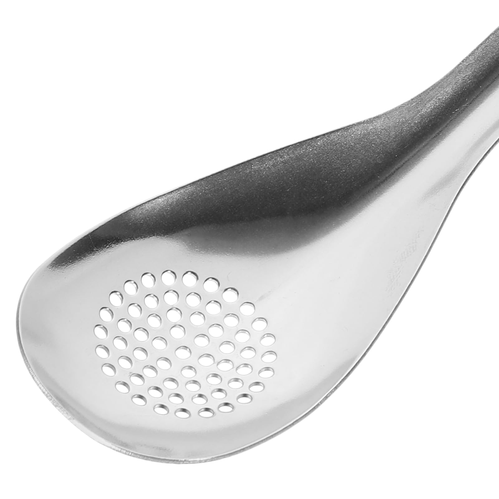 OFFSCH Perforated Spoon Stainless Steel Household Slotted Utensils for Fruit Salad Portable Serving Utensils