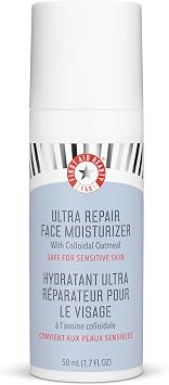 First Aid Beauty Ultra Repair Face Moisturiser   Lightweight, Hydrating Face Lotion for All Skin Types, 50mL