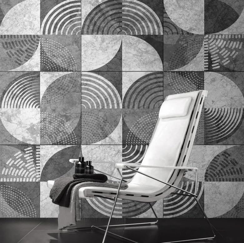 Papier peint 3D art moderne géométrique pour masquer un mur - 2