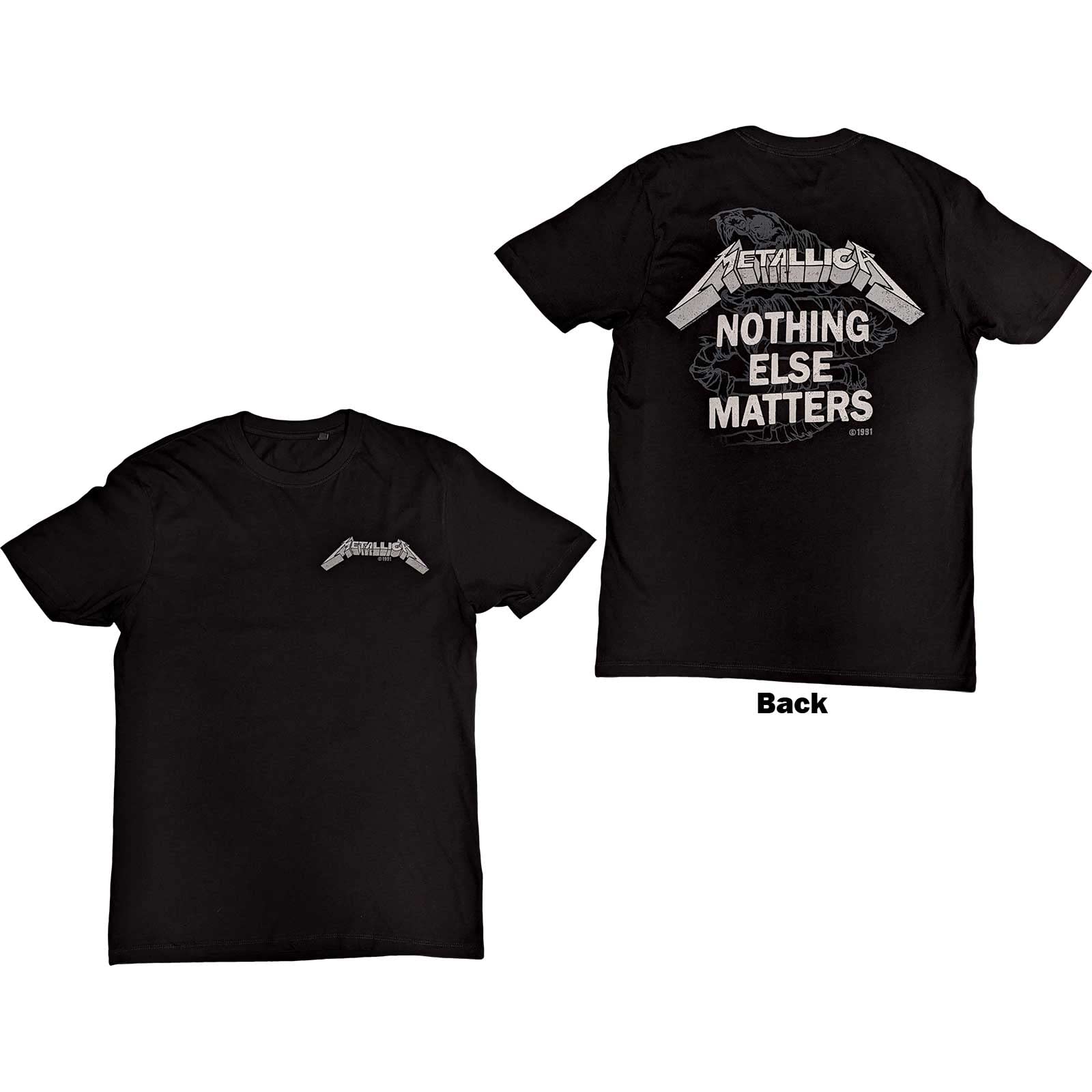 Metallica Nothing Else Matters Official Tee T-Shirt Mens Unisex (Medium) Black