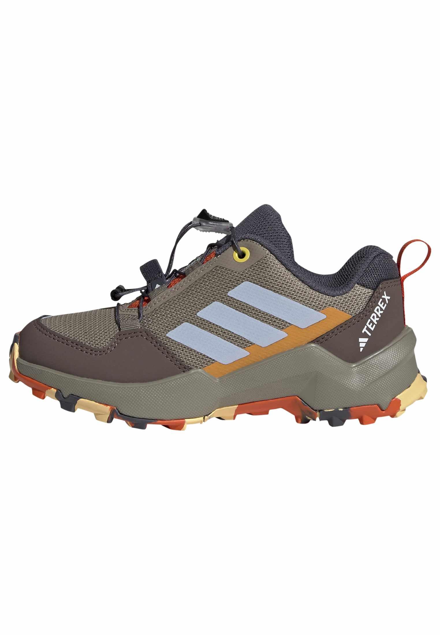 adidas Uniseks - dzieci Terrex Ax4S Speed Lacing Hiking Kids Shoes, Ice Purple/Brown/Ice Tangerine, 38 2/3 EU