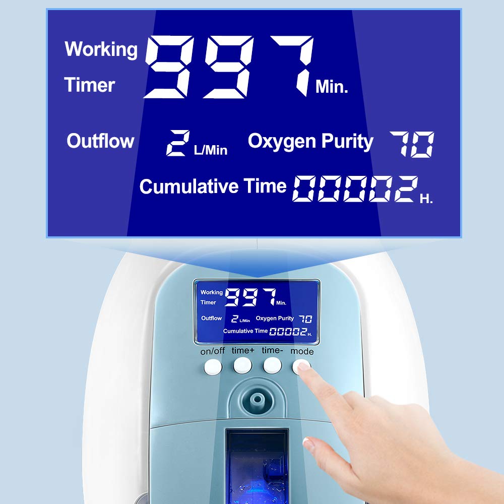 4YANG Oxygen Machine Portable Oxygen Concentrator Adjustbale 15 L/Min