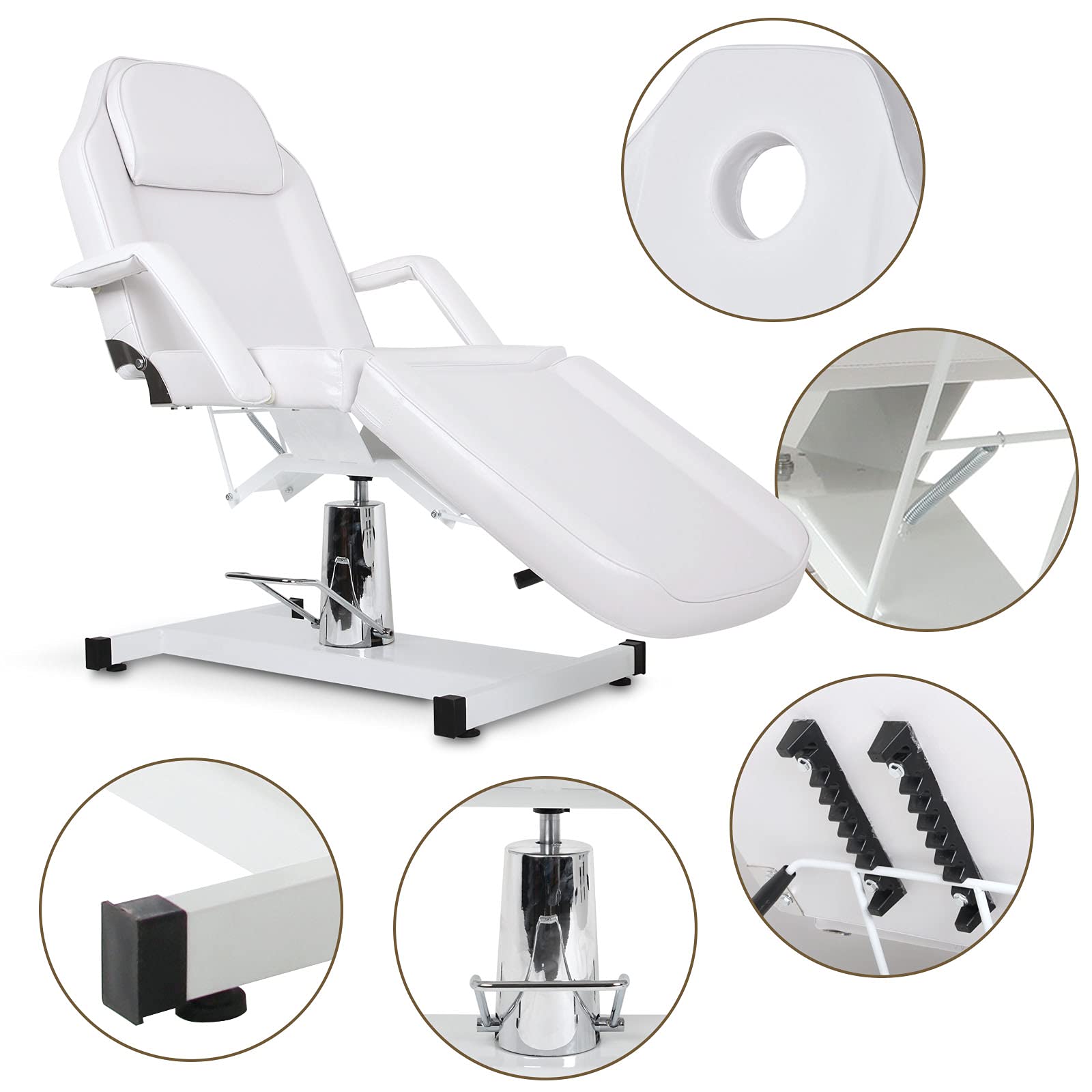 Buy OKAKOPA Hydraulic Height Adjustable Esthetician Bed Chair