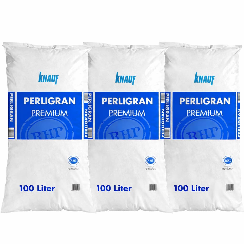 Perlite Perligran 300 L (3×100 L, 2–6 mm) – Drainage für optimale Belüftung&Wurzelwachstum – ideal für Aussaat, Zimmerpflanzen, Hochbeet & Hydrokultur