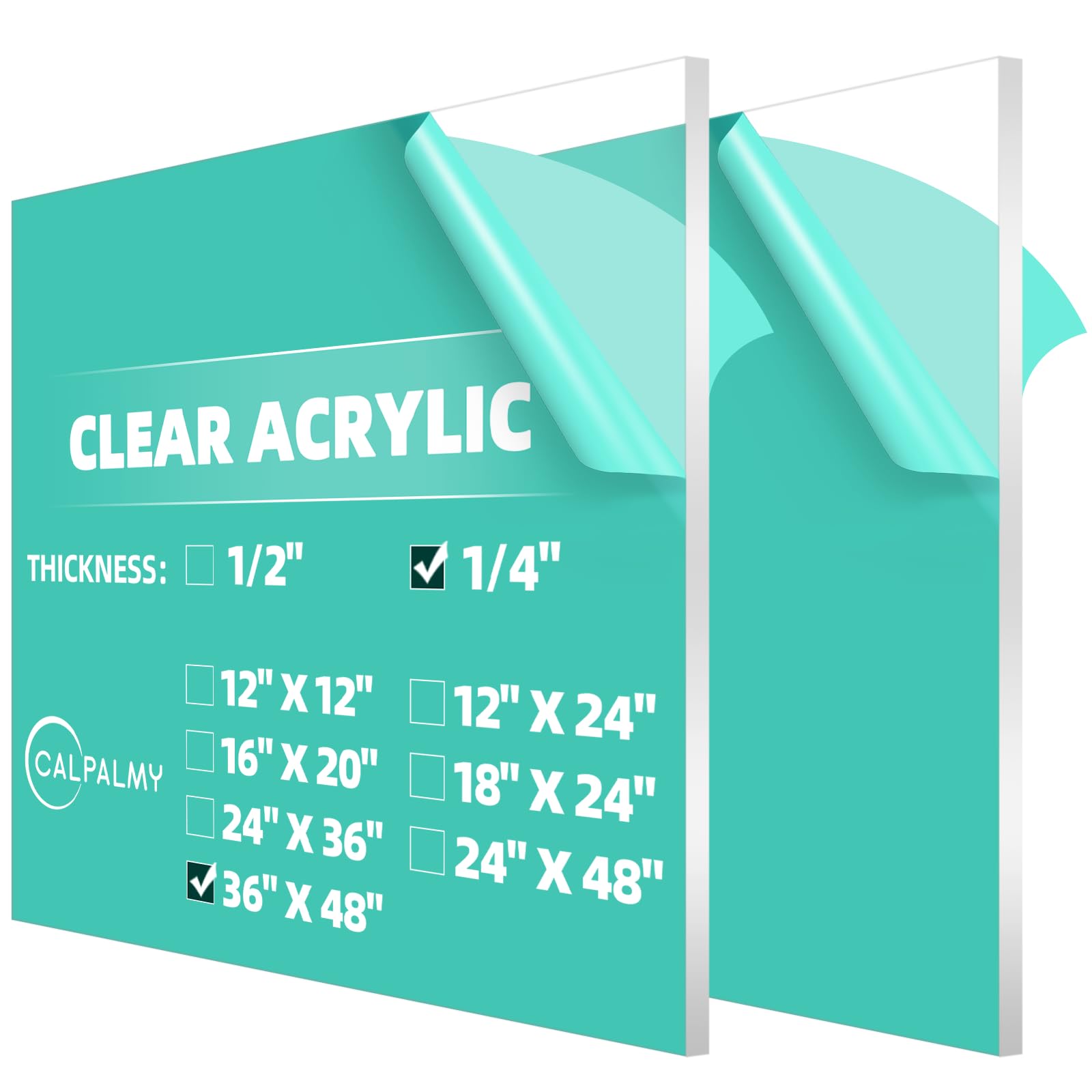 Clear Acrylic Sheets - 18x24 Sheets for Crafts & Signs -9 Clear Acrylic Sheets - 18x24 Sheets for Crafts & Signs -9