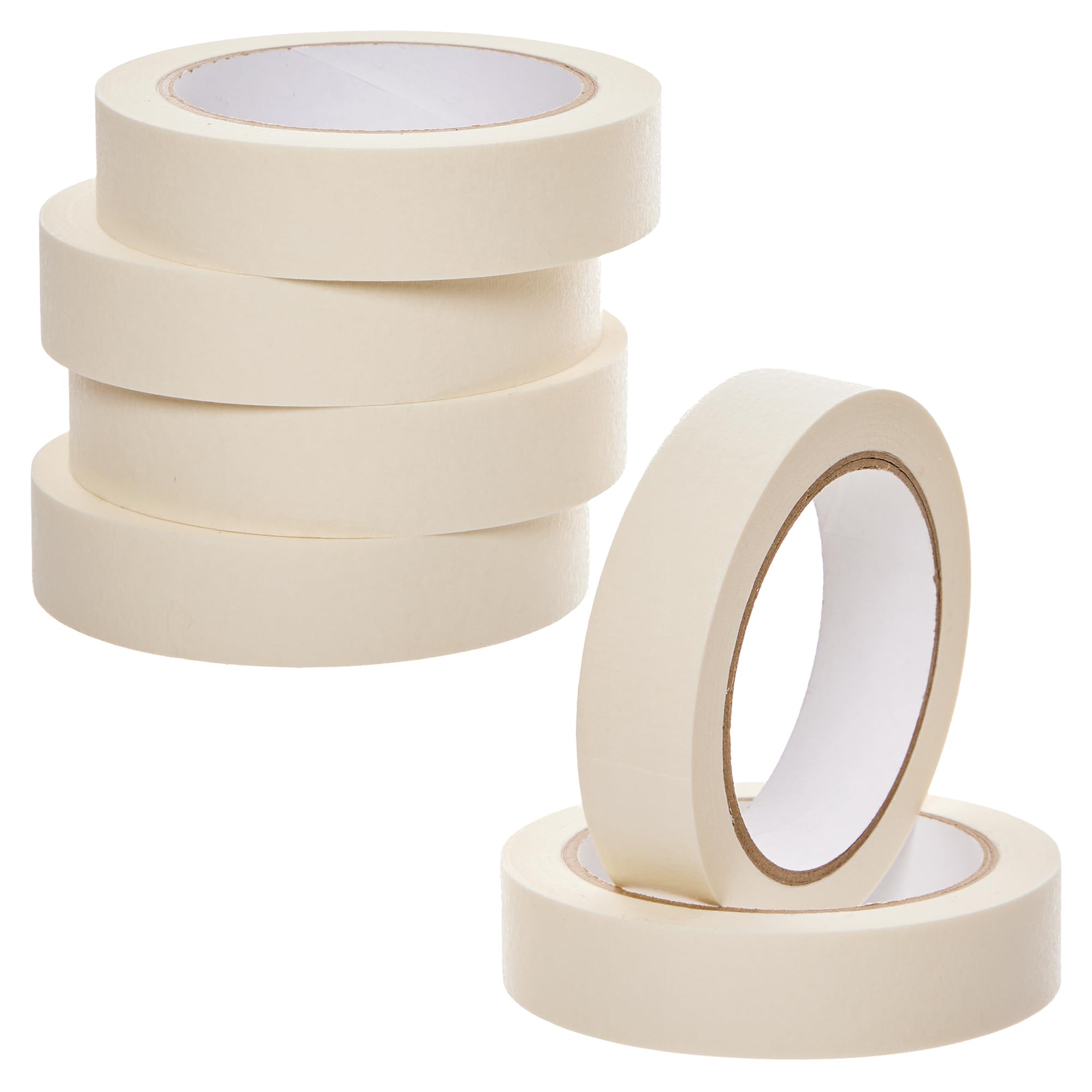 Baker Ross FN127 Masking Tape - Pack of 6, Craft Tape, Painter Tape, Paper Tape for Painting