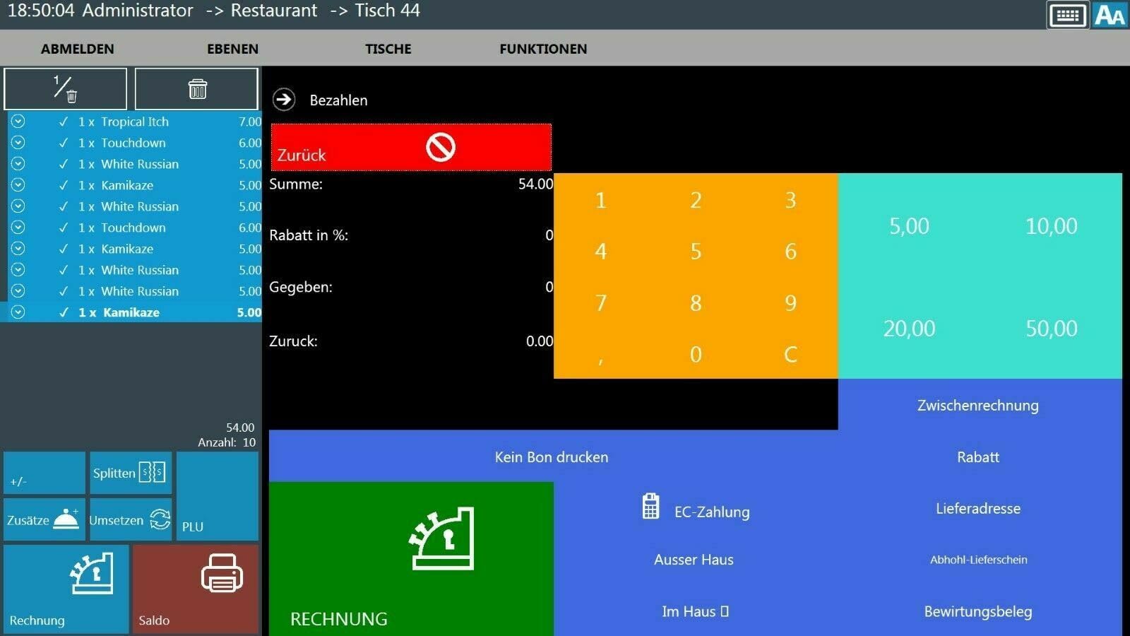 Kassensystem für Gastronomie – Restaurant, Café, Bar & Imbiss POS Kasse 12" mit Touchscreen, Bondrucker, Kassenschublade & Software – ohne monatliche Gebühren – TSE-konform