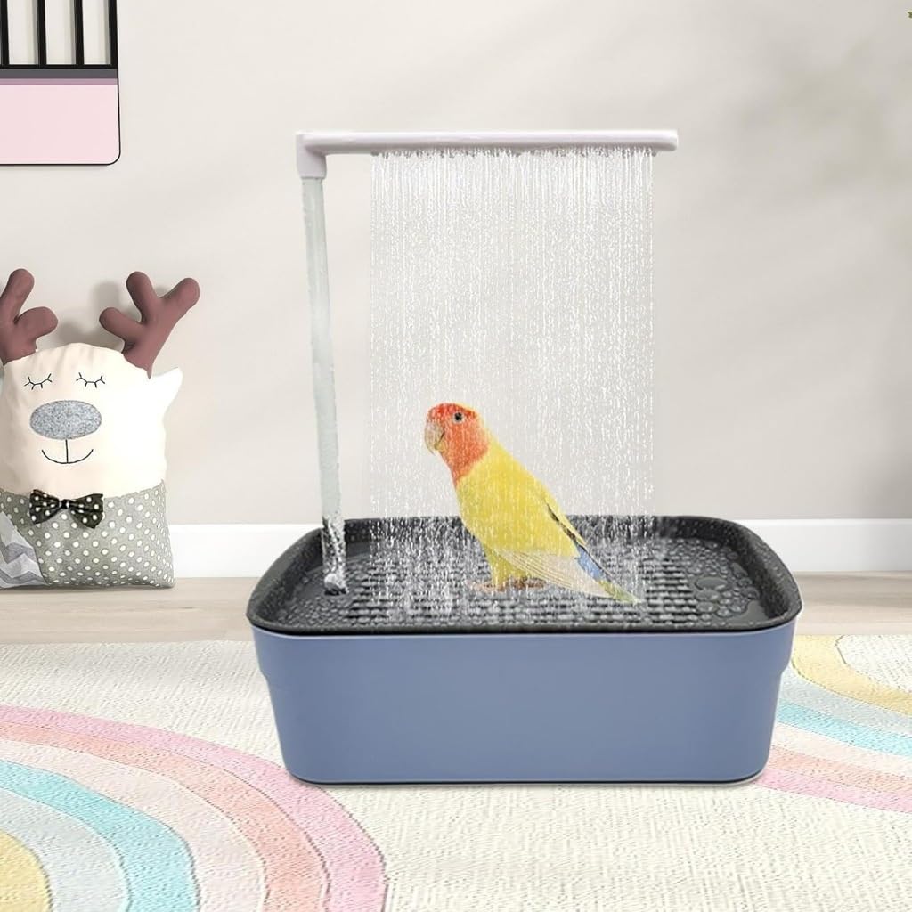 Douche de Bain Automatique pour Oiseaux, Eau Courante Automatique, pour Perruche, Oiseau
