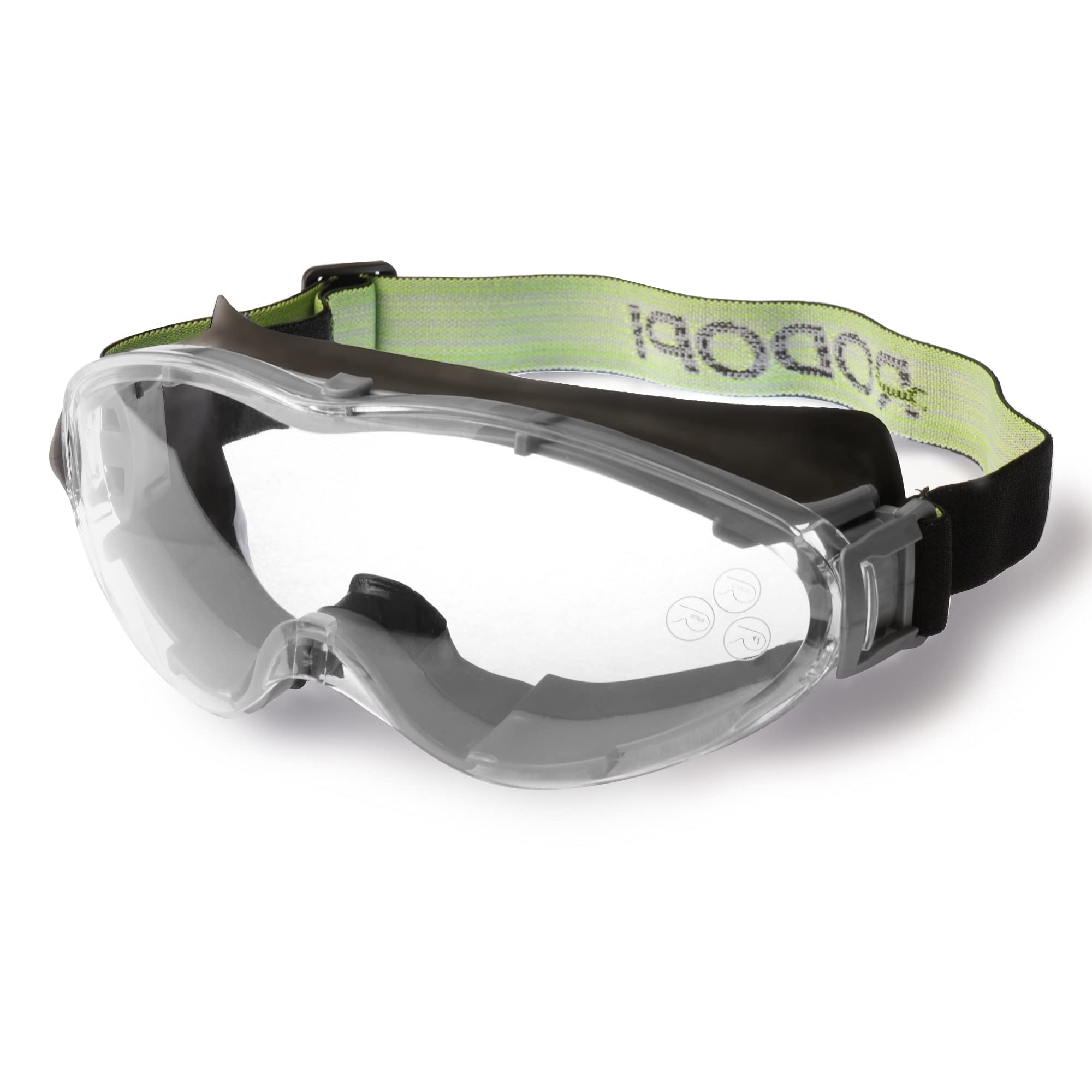 RODOPI Schutzbrille ThunderClear-X25 Anti Fog Vollsichtschutzbrille für Brillenträger EN 166 1F Arbeitsschutzbrille für Baustelle Labor Sicherheitsbrille