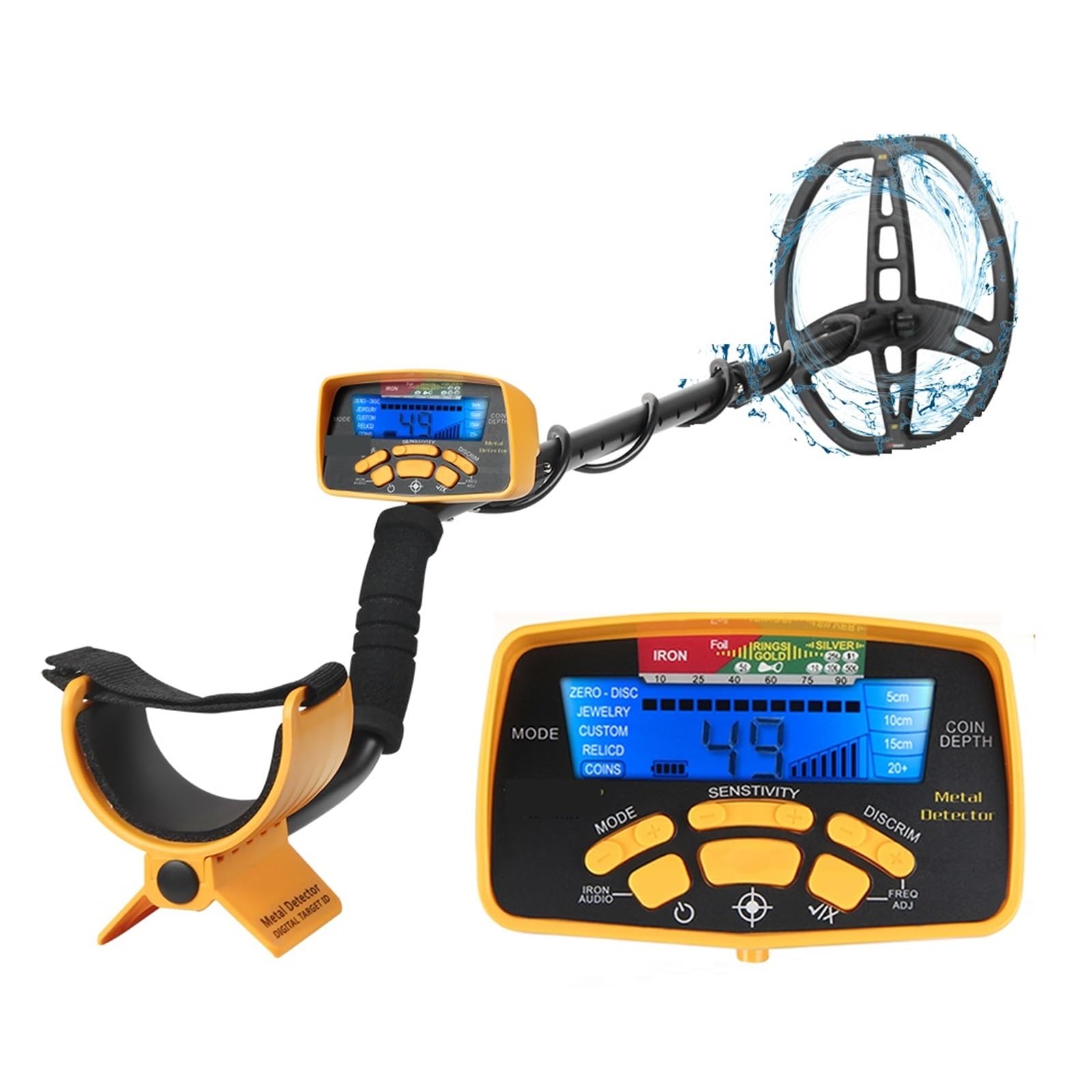JKJZSALJ Tc500 Metal Detector Underground Depth Search Finder Accurate Positioning Gold Treasure Detecting Pinpointer High Accuracy