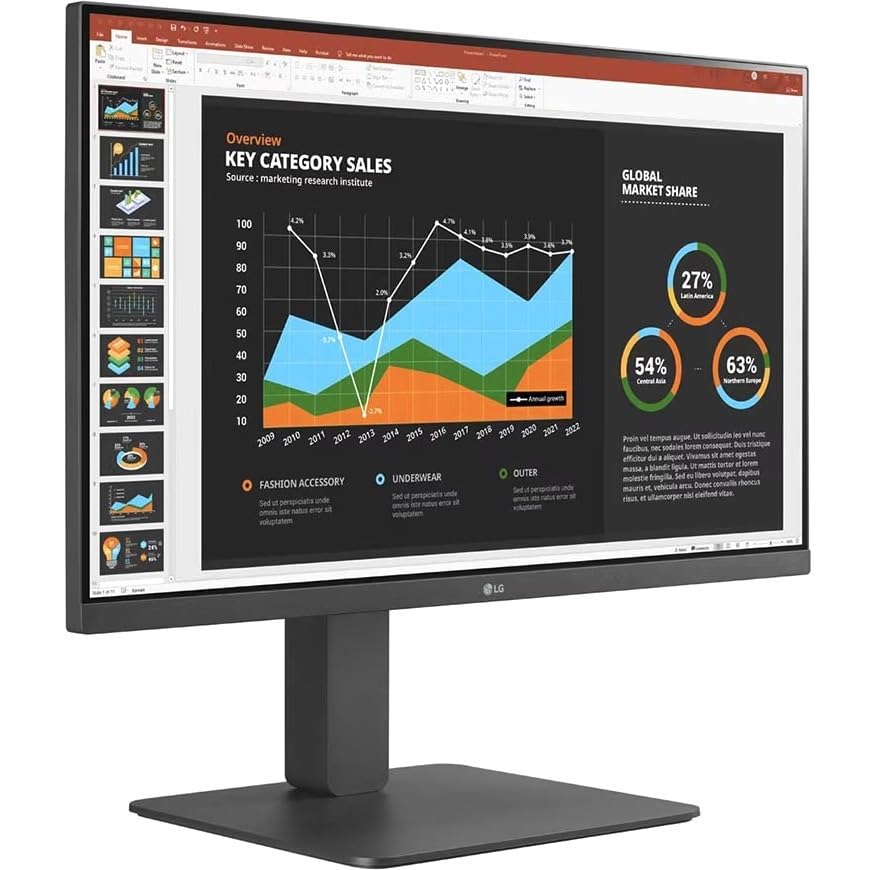 LG 24 Monitor, 1920 X 1080, 16:9 IPS, HDMI, DP, DVI | B2B Liquidation