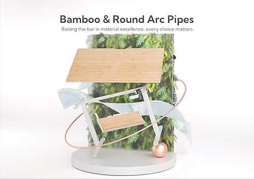 Miniatura 8 de Escritorio eléctrico de bambú de pie, escritorio ajustable de 48 x 24 pulgadas con bandeja para teclado, escritorio de oficina en casa con tablero