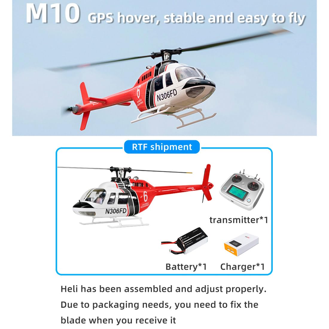 Helikopter wojskowy RC dla dorosłych, Bell-206-V2 470 klasa RC helikopter model 2.4G RC 6CH samolot elektryczny (wersja RTF)