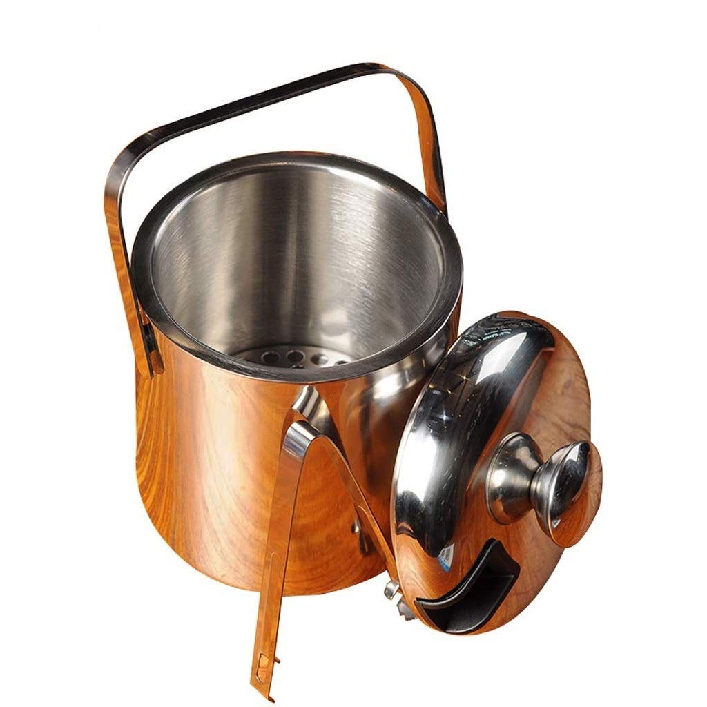 Cubo de hielo para vino en acero inoxidable: ideal para cenas y terrazas con tapa