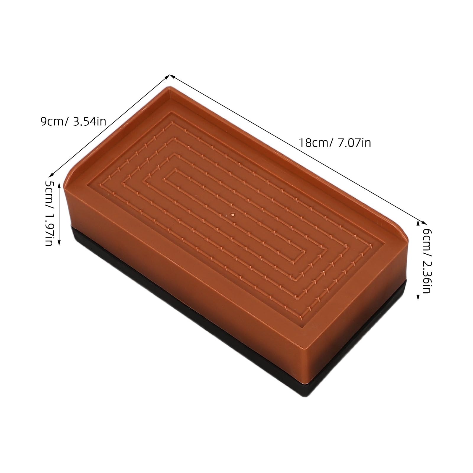 Operitacx 4 elevadores de Cama: Elevadores de Cama Resistentes, de Muebles para Patas de sofá, Escritorio, Silla, refrigerador y Lavadora, Esenciales para dormitorios universitarios. 7.09 x 3.54