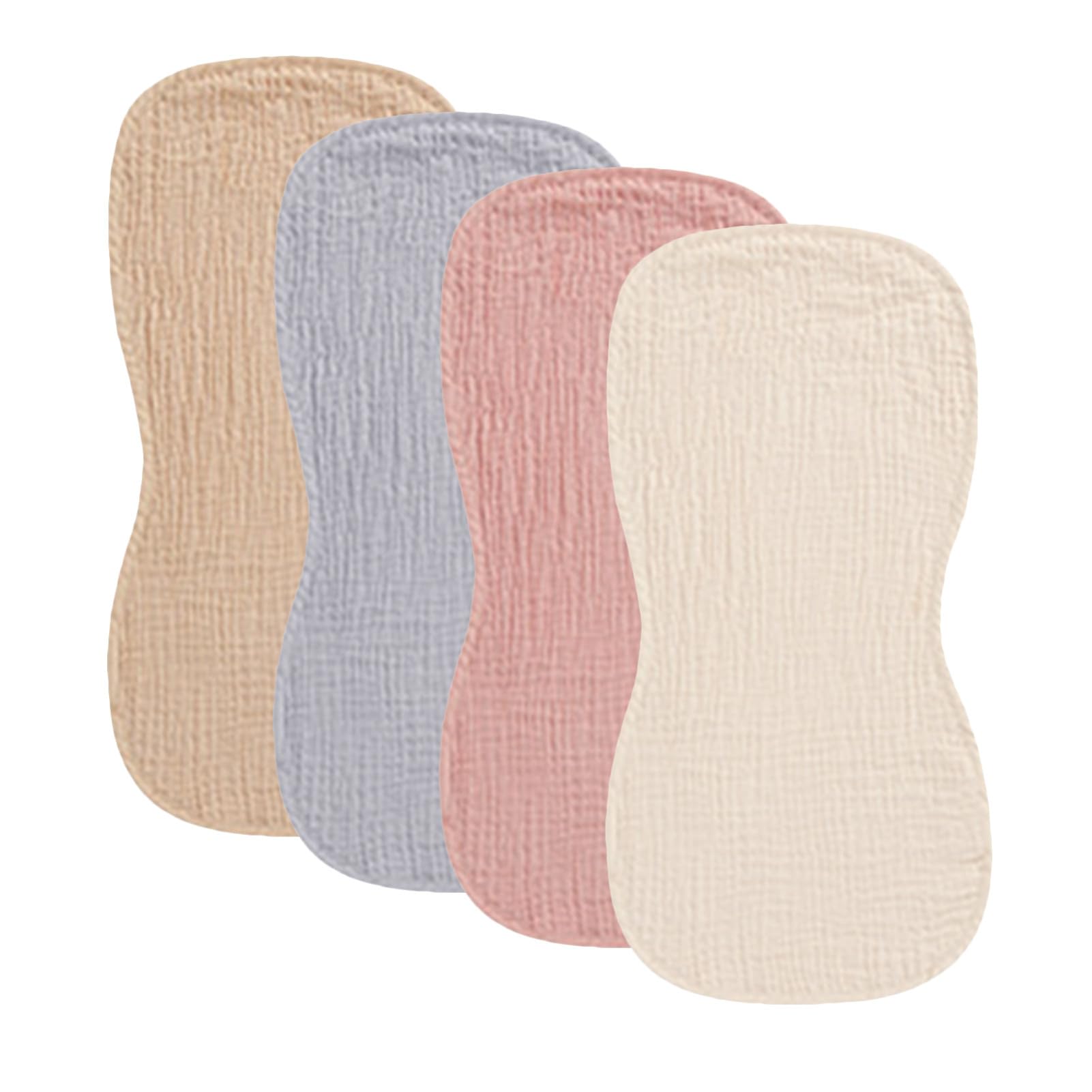 Serviette anti-reflux bébé lot de 8 lingettes coton absorbant et doux - 8