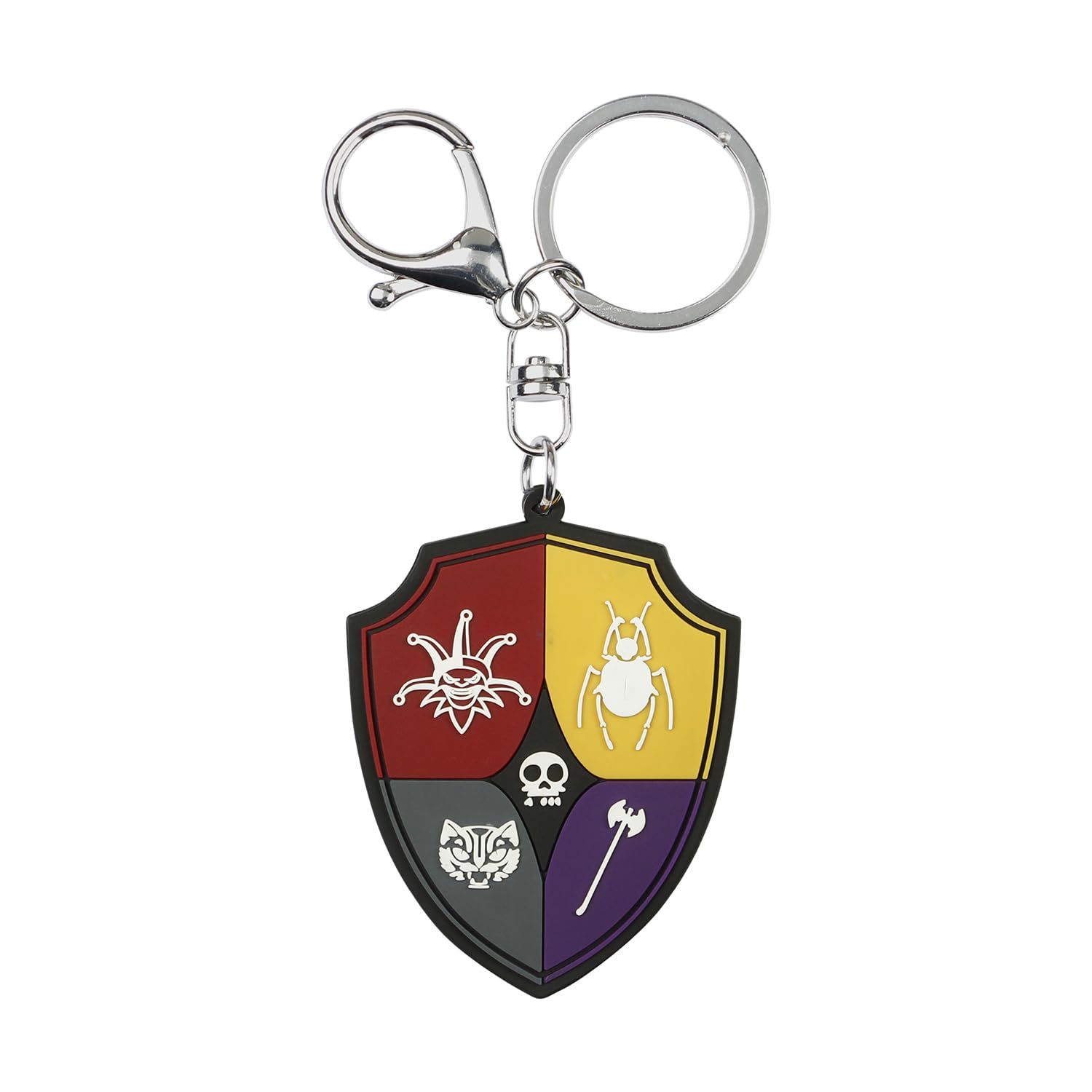 Wednesday Crest-Brand Keychain, Multicolour, 5 x 6 cm