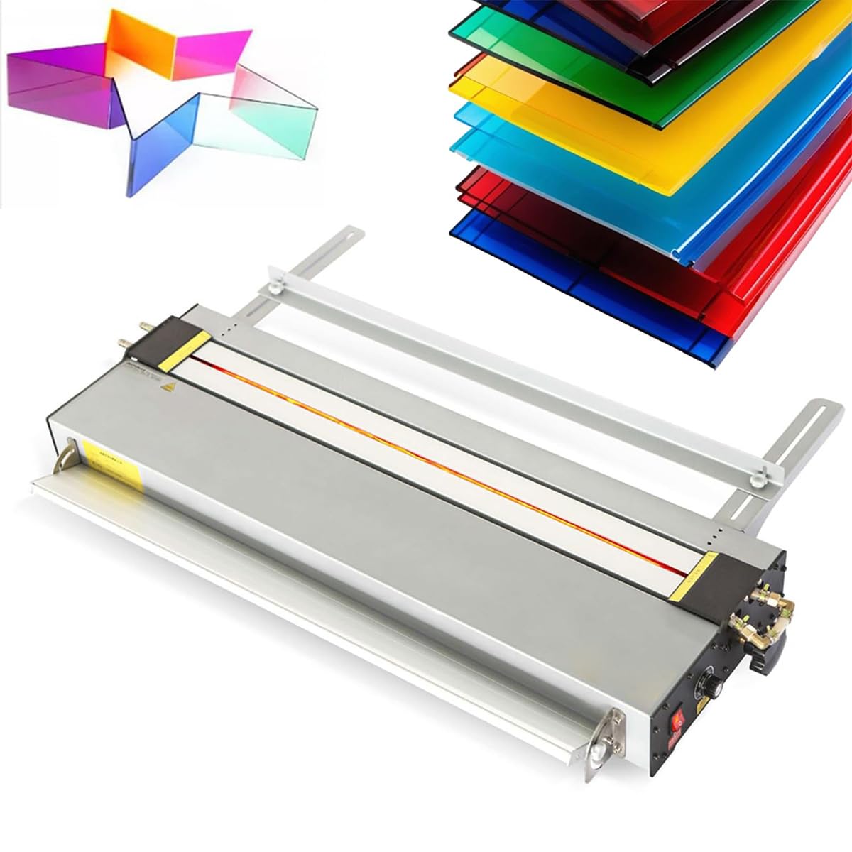 Dobladora de acrílico, dobladora eléctrica de plástico de 700 mm, ángulo 0-160°, 10 mm de grosor, para estantes de exhibición, carteles, uso comercial