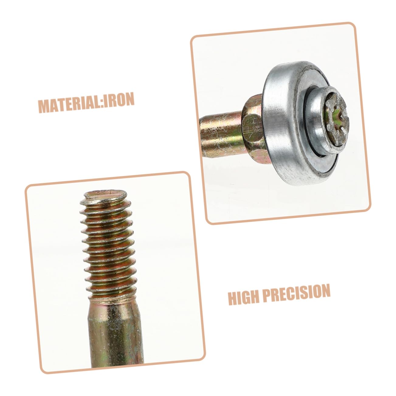 SOLUSTRE 10 Piezas De Rodamientos Mecánicos M8x45mm Para Mecedoras, Herrajes De Soporte Para Muebles, Accesorios De Reparación Para Movimiento Suave y Duradero