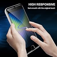 Vista 5 de YMHML Paquete de 2 protectores de pantalla de privacidad compatibles con iPhone SE 2020 2ª 2022 de 3ª generación, iPhone 8, 7, 6S, 6, 6, 6