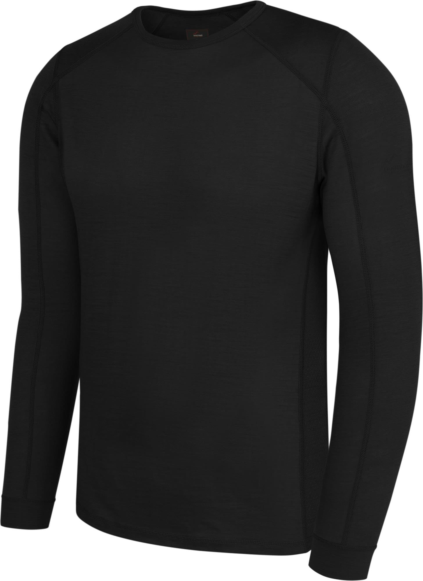 Herren Merino Oberteil Sommer Langarm Shirt Pullover leichtes Outdoor Shirt - Rundhalsausschnitt Funktionsoberteil 100% RWS Merinowolle