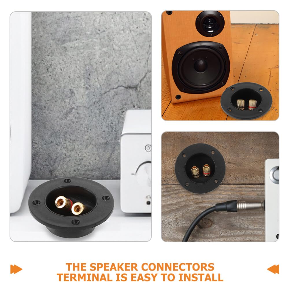 Amazon.co.jp: VICASKY 6個スピーカーボックス端子カップ 音響用メッキ