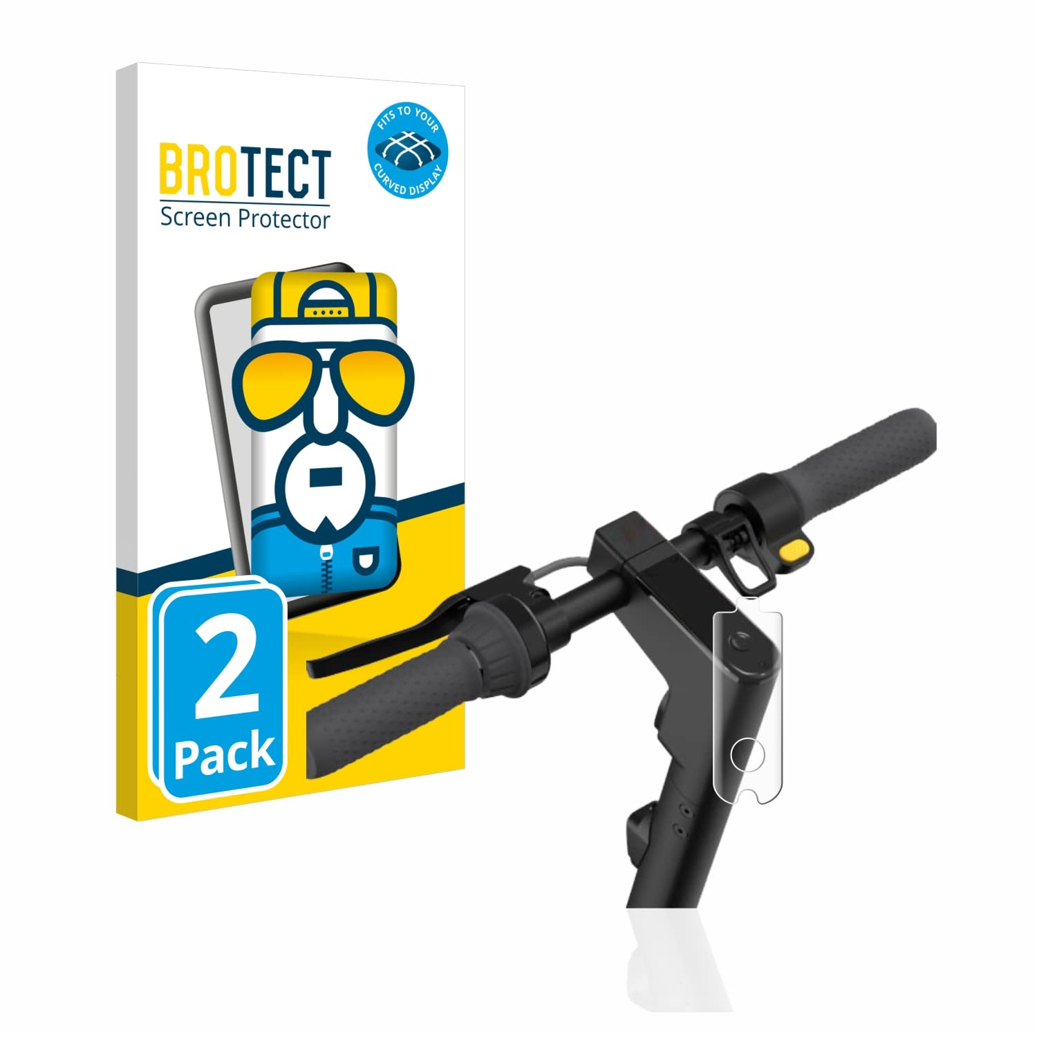 BROTECT Protection Intégrale 3D Incurvé Matte Pour Segway Ninebot Kickscooter Max G30 G30d G30d Ii 2 Pieces Couverture Complete Film Protection Ecran