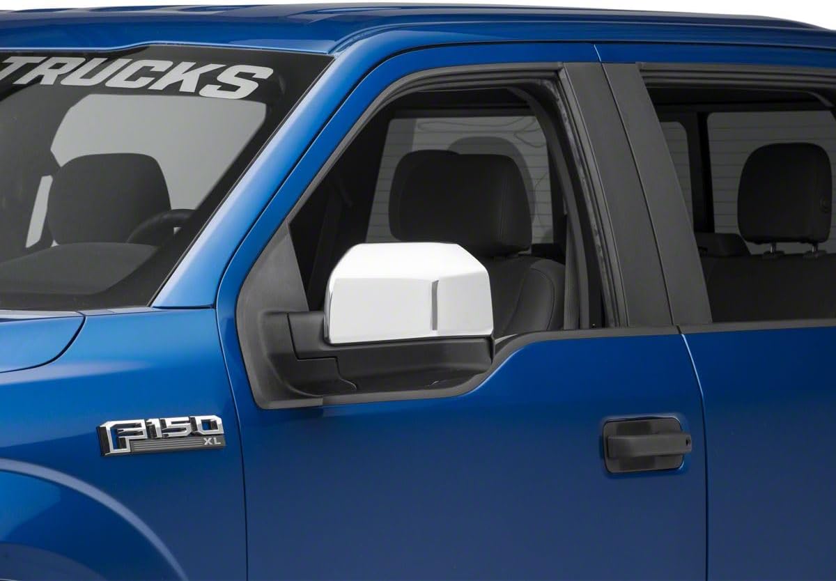 Chrome Top Half Mirror Covers for Standard Mirrors Fits Ford F-150 2015-2020