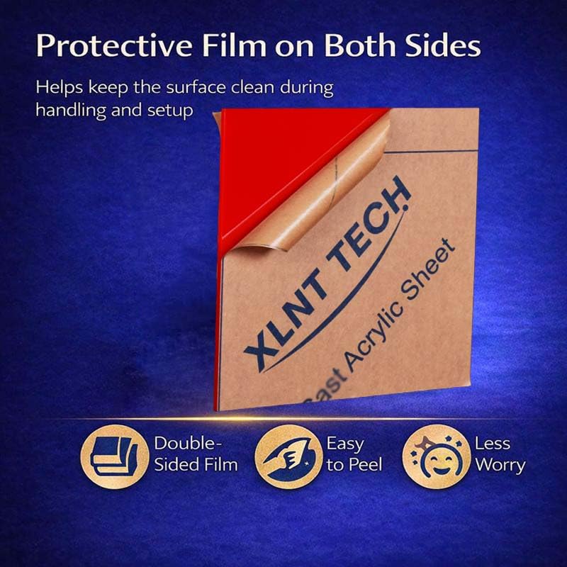 Colored Cast Acrylic Sheet Plastic Sheet For Engraving (Package Of