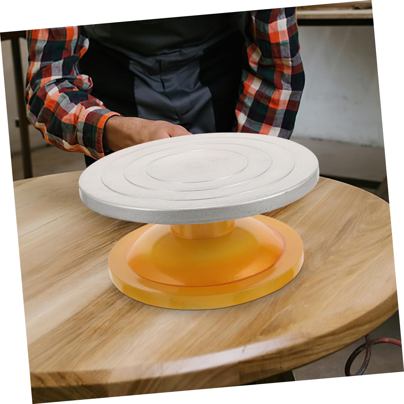 MAGICLULU Plato Giratorio Antideslizante para Pasteles 25cm, 2 Piezas
