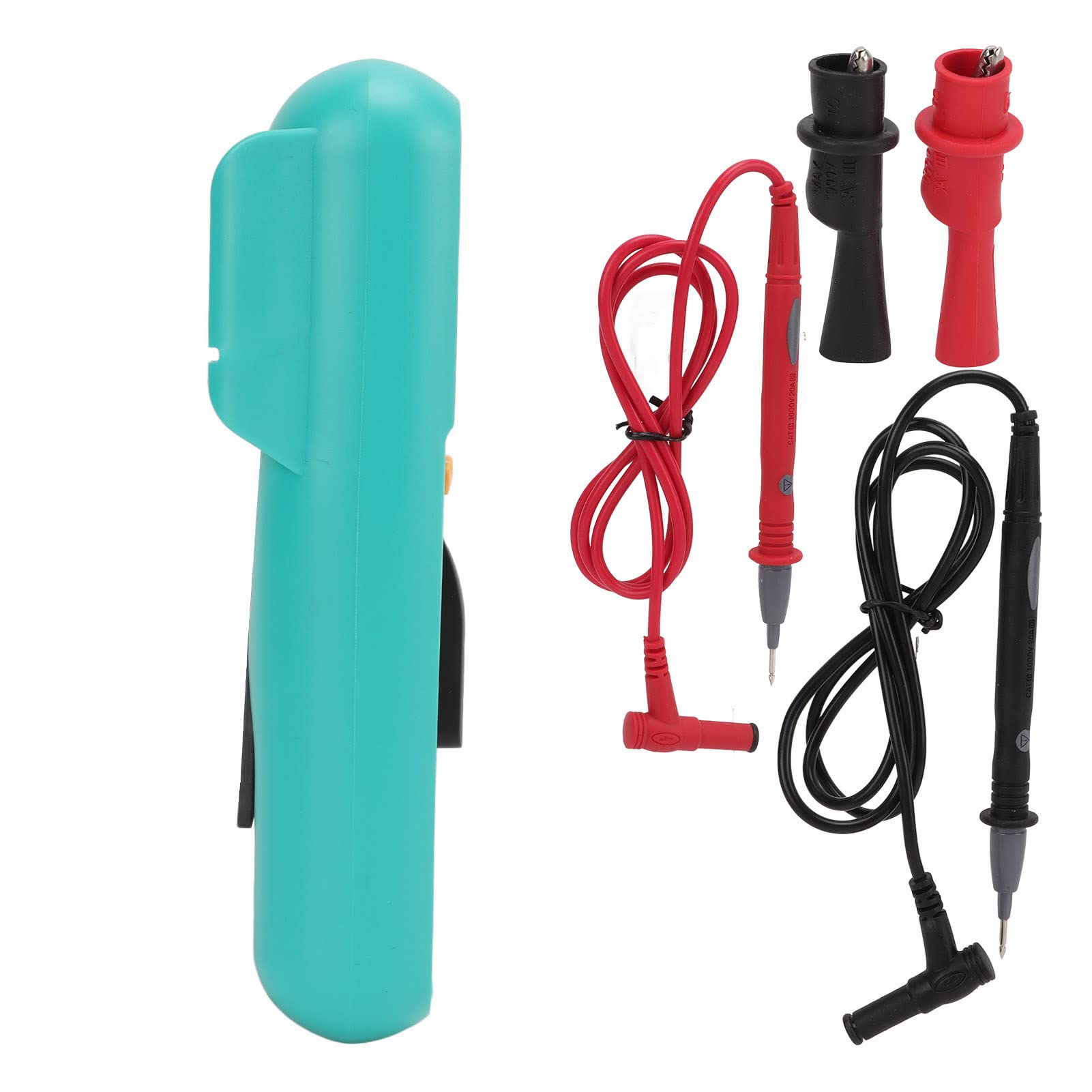 9807A - Multímetro digital portátil con alarma sonora, voltaje y corriente para electricistas, pantalla LCD retroiluminada, material ABS para reparación de automóviles