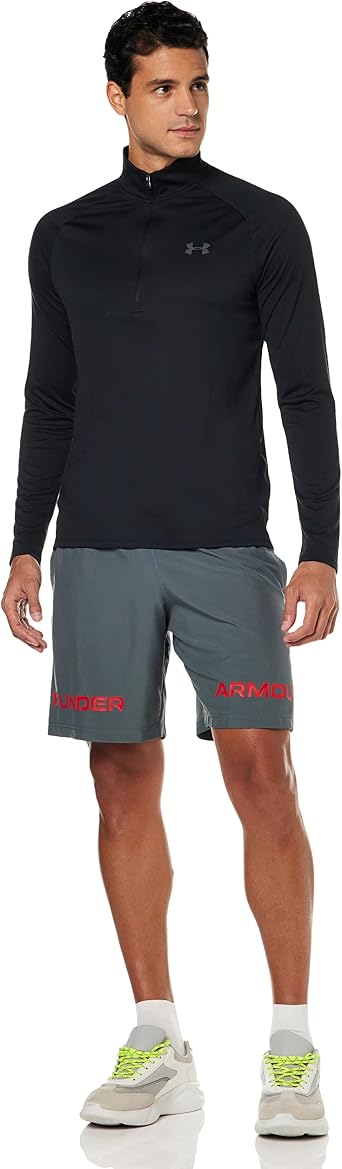 Under Armour Men's UA TechTM 12 Zip Long Sleeve 4XLT Black