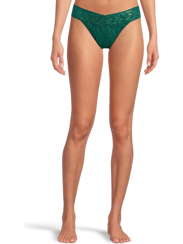 Green Hanky Panky Signature Lace Original Rise Thong