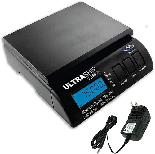 Ultraship - Báscula electrónica digital de 75 libras para cocina