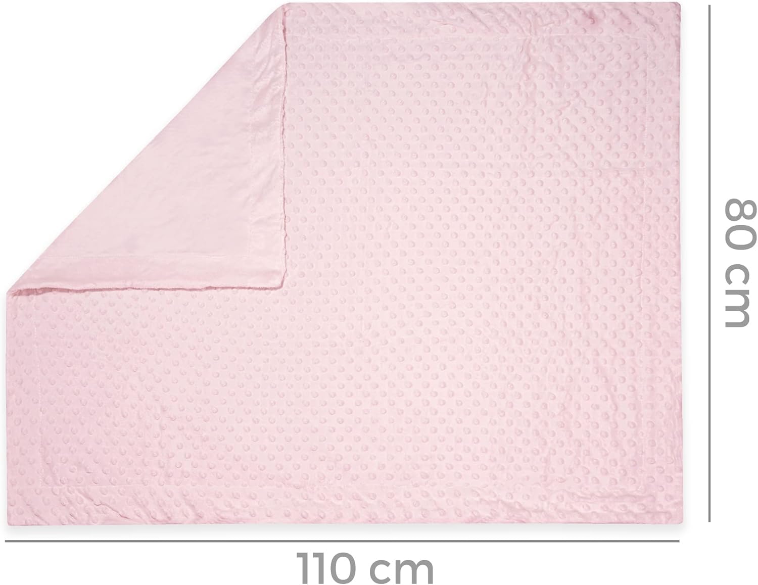various Set Personalizada Manta + Dou Dou Bordado Bebe Recien Nacido Padres Primerizos Manta Suave Minky Poliester Cuna Coche Nina Nino Nombre Bordado Detalle Tierno Color Rosa - 3