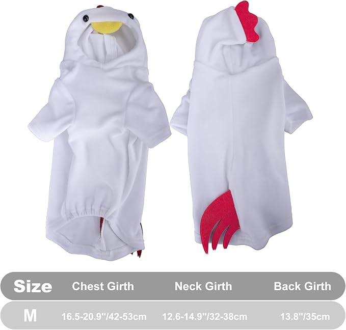 Disfraz de Pollo para Perros Medianos, Talla M miniatura 2