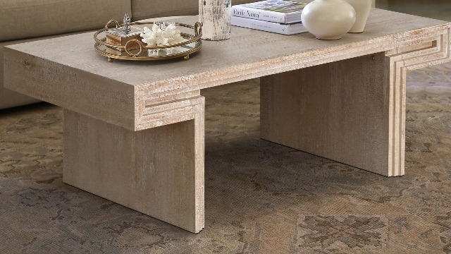 Amazon.com: KUVADAZ Retro Wooden Coffee Table, 48