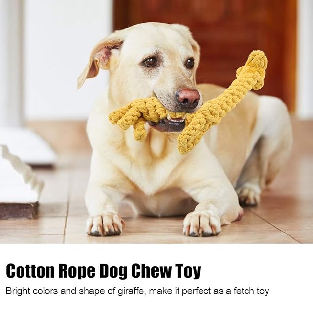 Foto 2 de 8 de FTVOGUE Juguetes de Cuerda para Perro Perro Lindo Chew Juguete Cuerda de algodón Resistente a la mordedura…