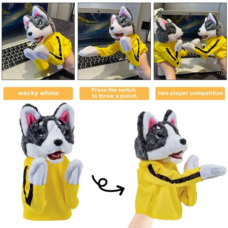 Títere De Mano Husky Con Sonido – Peluche Interactivo Para Niños Y Juegos De Rol