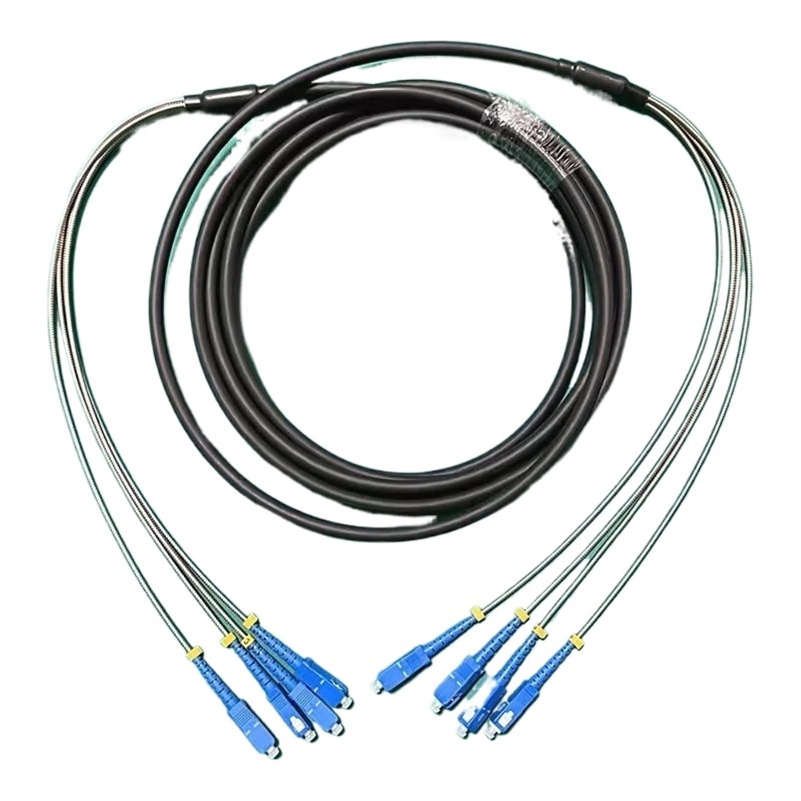 Cordon de raccordement en fibre optique 2C 4C CPRI extérieur 2 conducteurs mode unique (4 cœurs SC-SC OM4) 200 m
