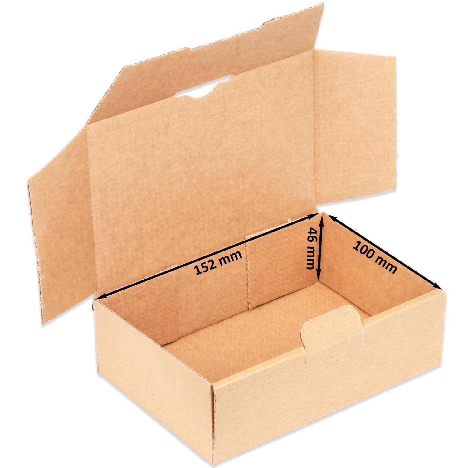 1000 Maxibriefkartons 160 x 110 x 50 mm MB-1 braun stabil Maxibrief Karton Faltschachtel Versandkarton für Post DHL Versand DIN A6 Warensendung Büchersendung Versandschachtel (1000 Stück)