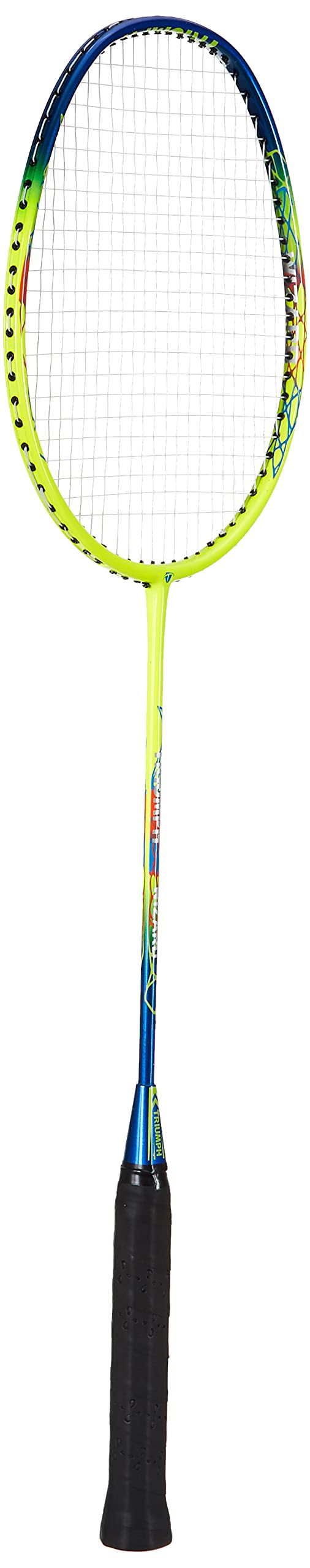 Triumph Wizard Graphite Hotmelt Light Weight Strung Badminton Racket with Cosmic-3R Single Compartment Badminton Bag Red/Grey-image-37