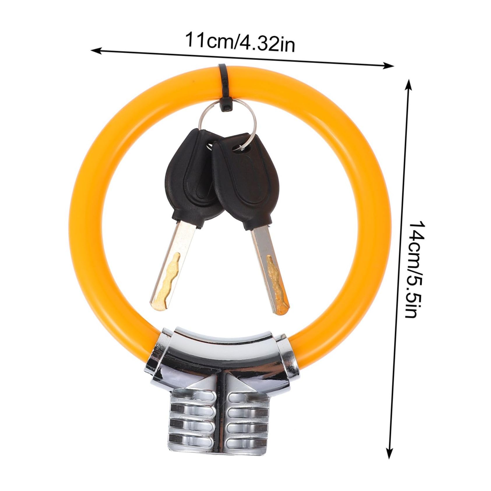 ibasenice Lock -Theft Mini Shaped Lock Portable Cable Security Device Coated for Durability for and Outdoor Use