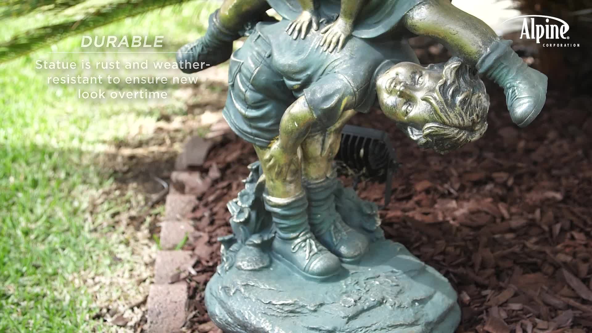 Alpine Corporation 66 cm Tall Indoor/Outdoor Girl Jumping Over Boy