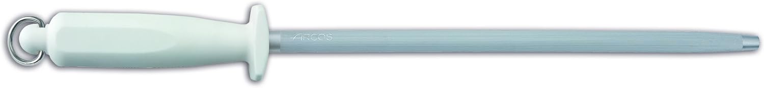 Arcos Forged 3 pieces - Nitrum Stainless Steel and mm blade.Professional Kitchen Knife for Cooking. 755 gr. Ergonomic Polyoxymethylene POM Handle. Series Riviera Blanc. Color White